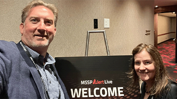 Carl Udler, Niki Eastley at MSSP Alert Live event