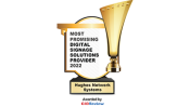 Most Promising Digital Signage award badge