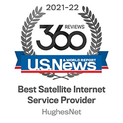 2021-2022 Best Satellite Internet Service Provider Badge