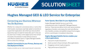 Hughes Managed GEO & LEO service for Enterprise