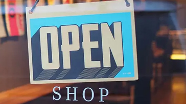 open sign at store
