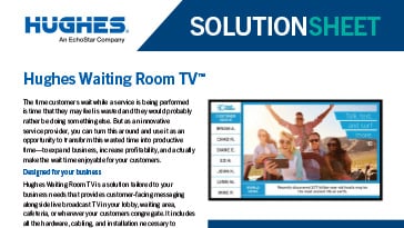 Waiting Room TV solutions sheet thumbnail