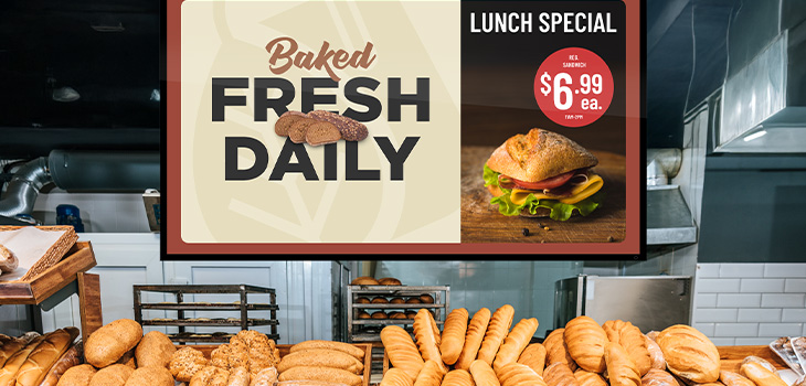 grocery digital sign 