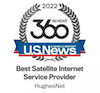 Best Satellite Internet Service Provider Badge (2022)