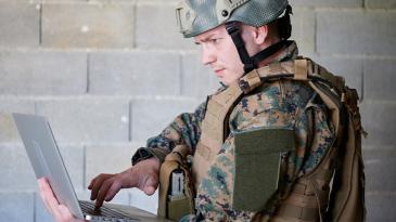 American soldier in uniform