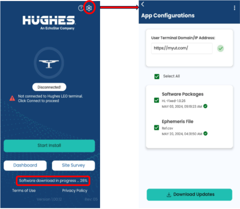 LEO App configuration