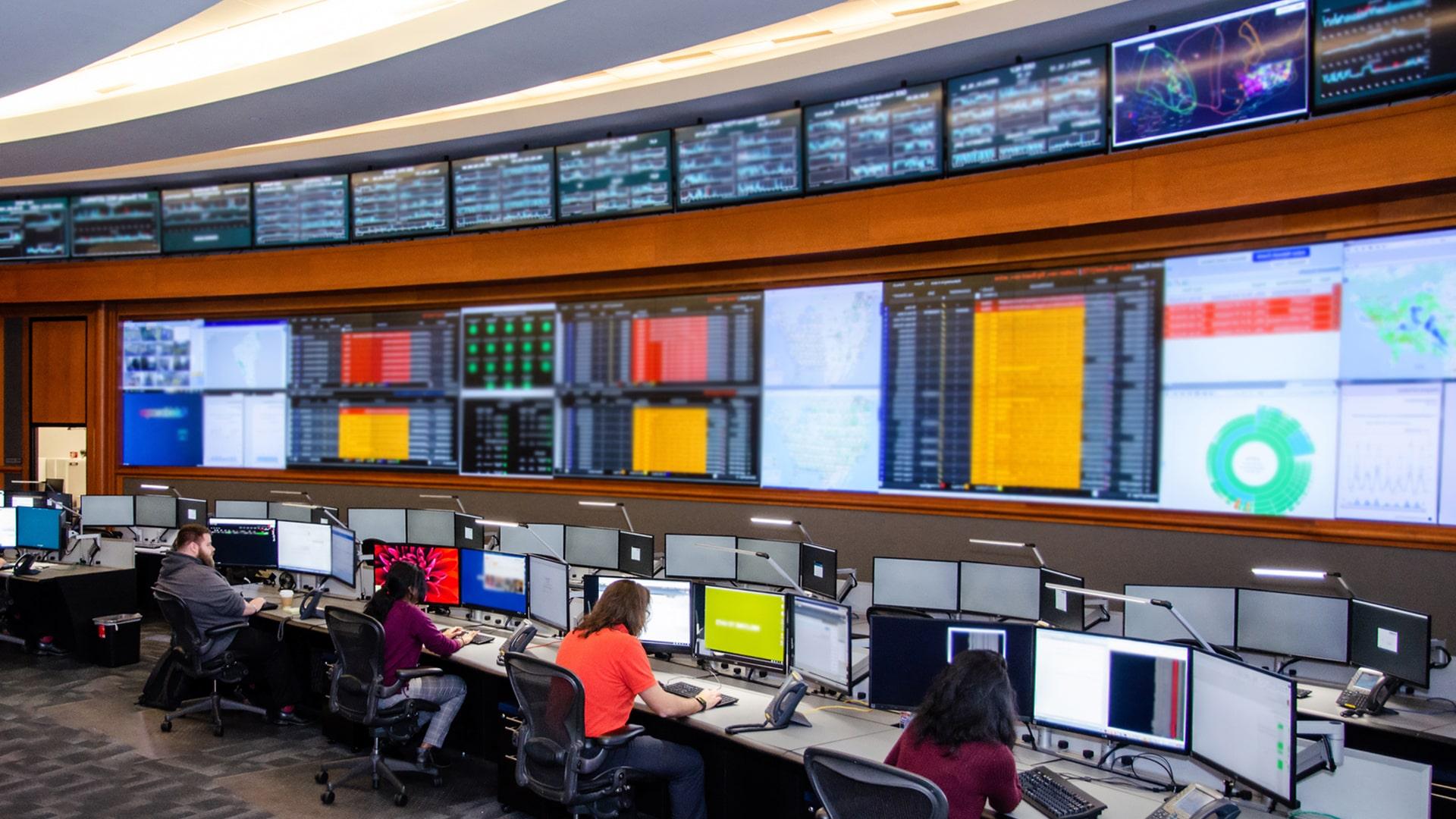 Image of the Hughes Network Operations Center