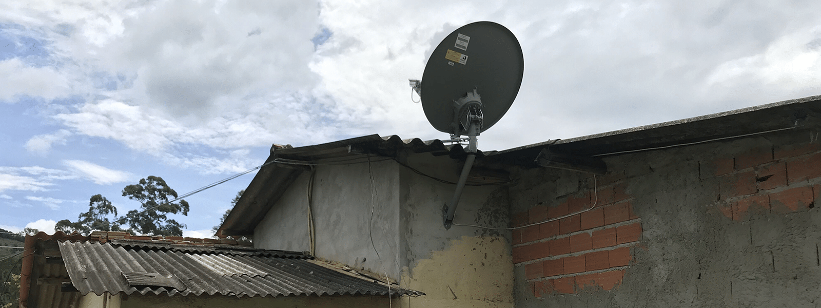 Satellite on house in Mexico