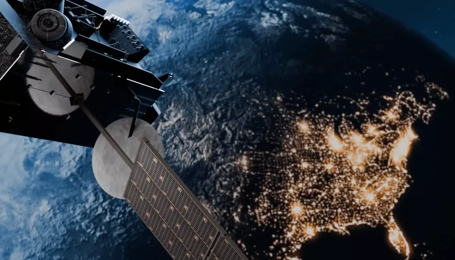 satellite over north america hero image