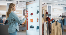Interactive digital signage in retail store