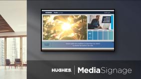 Hughes MediaSignage Overview:  Cloud-based, scalable, digital signage thumbnail