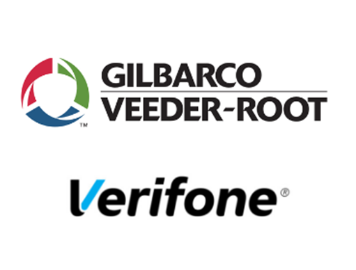 veeder-root and verifone logos