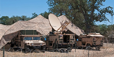 image of base with VSAT