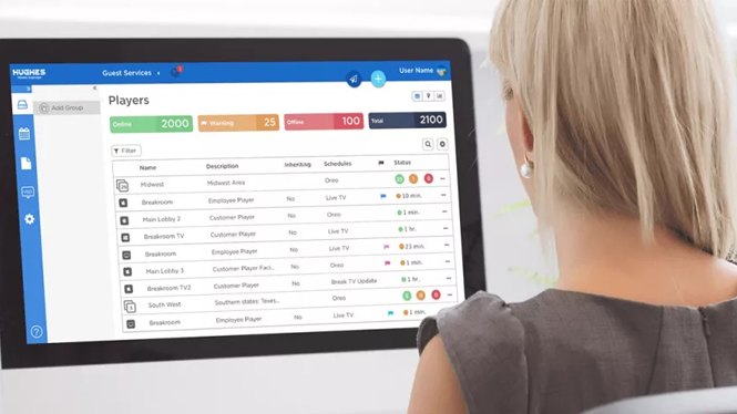 Hughes MediaSignage: Cloud-Based CMS