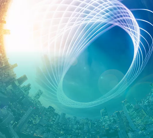 abstract secure city