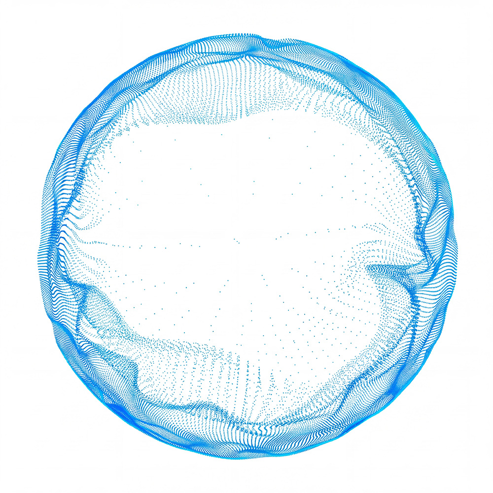 Abstract connected globe