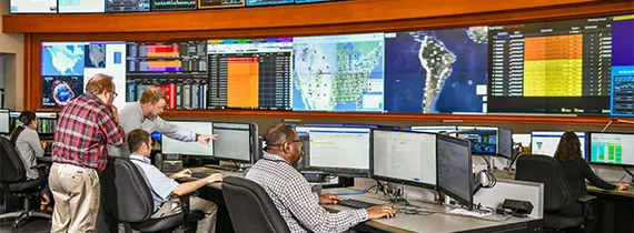 hughes engineers at work