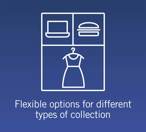 A range of click and collect lockers