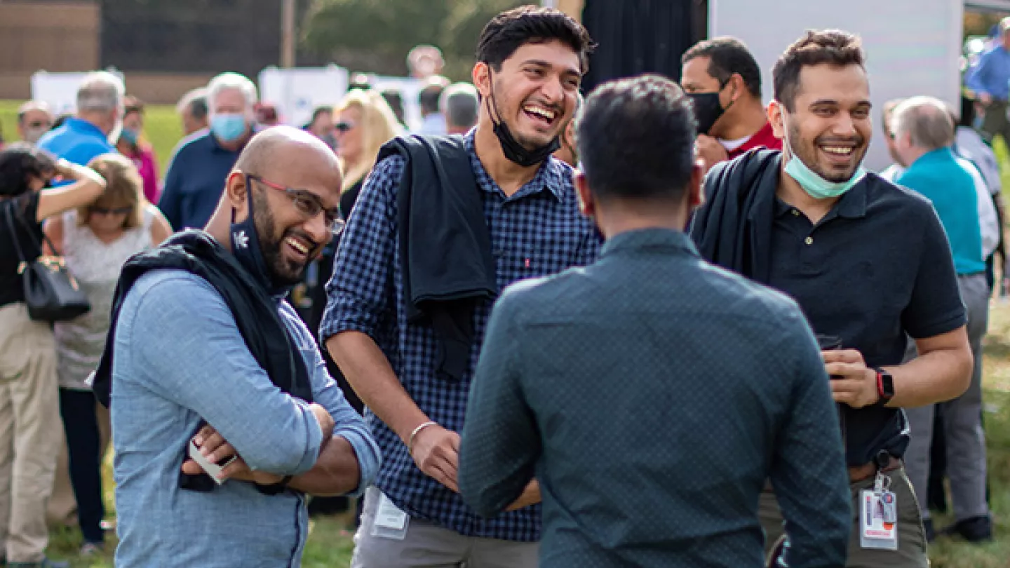 hughes employees talking