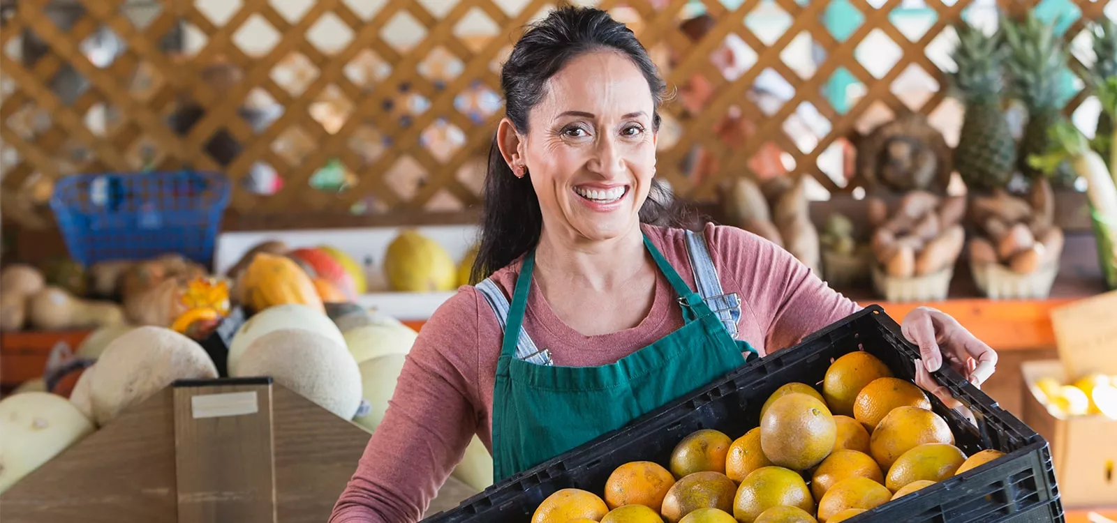 woman working in shop