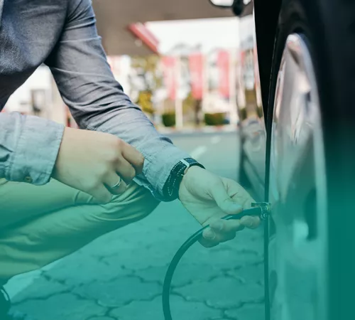 putting air in tires