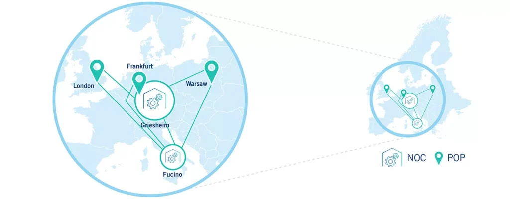 image of map with cities