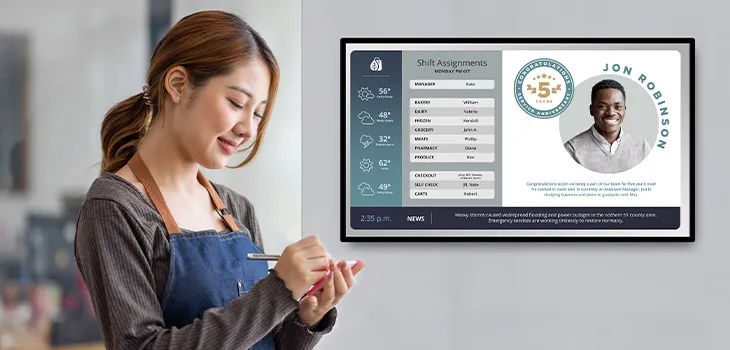 restaurant digital signage