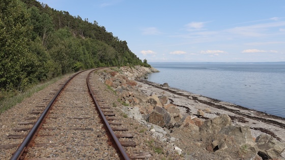 Train in remote area