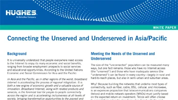 Connecting the Unserved and Underserved in Asia/Pacific