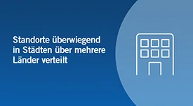 Eine Mischung aus städtischen und ländlichen Standorten in mehreren europäischen Ländern
