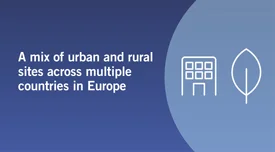A mix of urban and rural sites across multiple countries