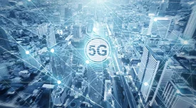 A 5G visual over a city