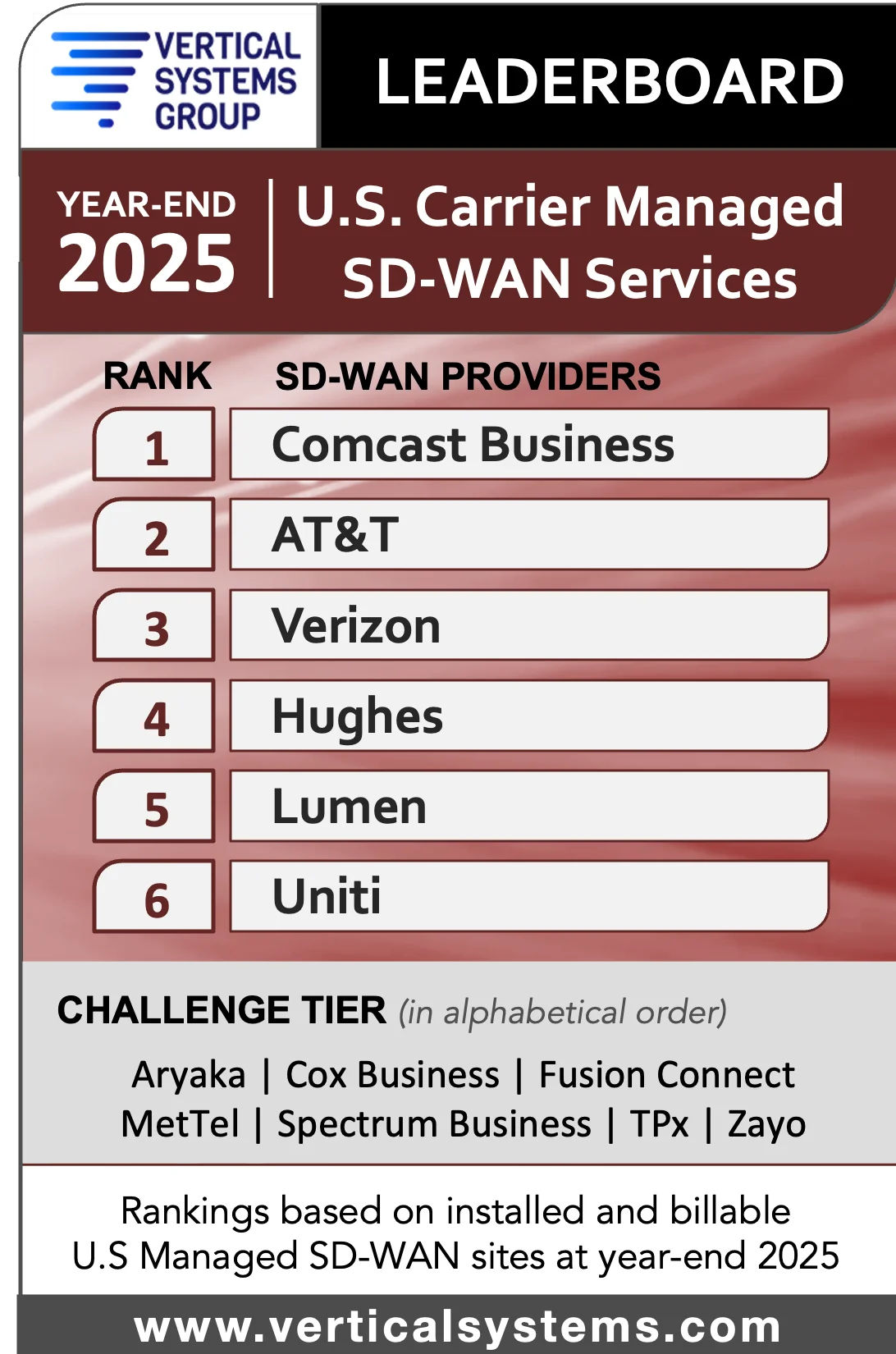 VSG leaderboard 2025