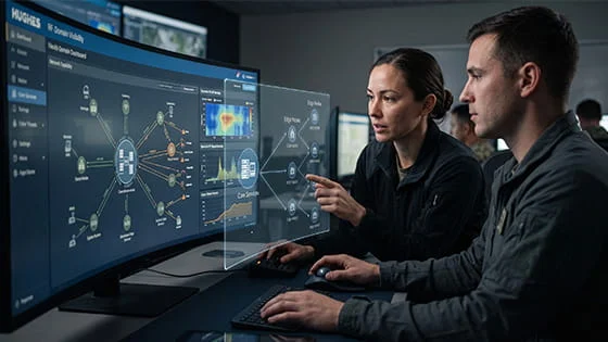 Core to core edge visibility