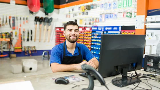 Hardware store clerk