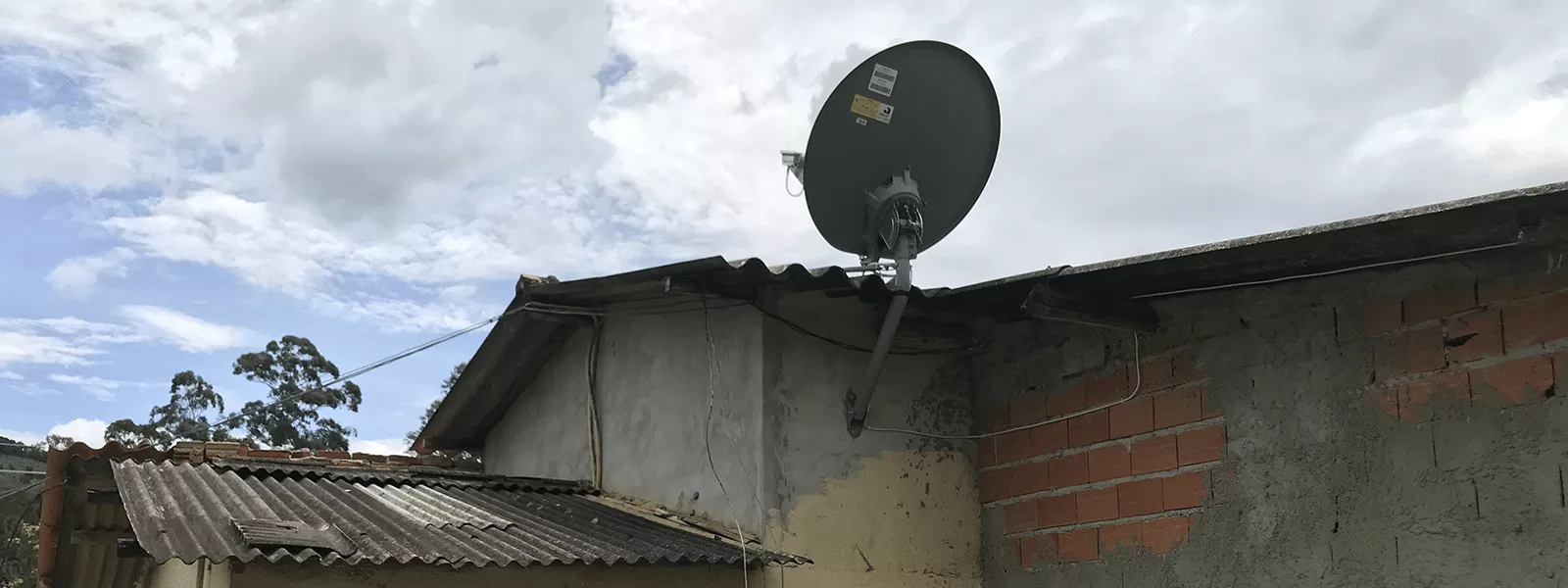 Satellite on house in Mexico